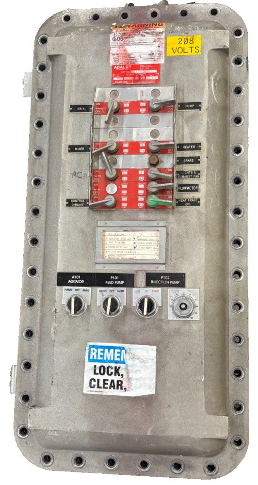 ADALET EXPLOSION-PROOF PANELBOARD XLP30/XCE123006N4 3087654-3-21 208V 4 CIRCUIT
