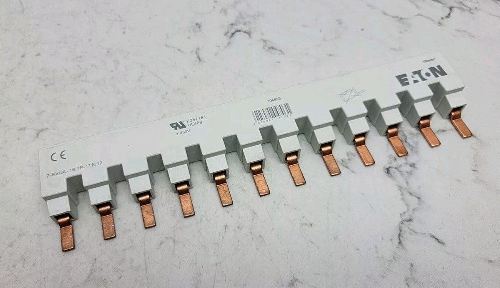 Eaton Cutler Hammer Z-SV/UL-16/1P-1TE/12 Busbar 1-Pole 12 Terminals 