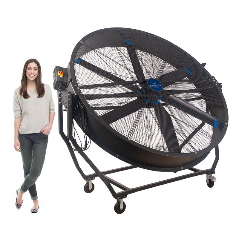 ACiQ Stealth 78 Inch Mobile Direct Drive Drum Fan with Tilt