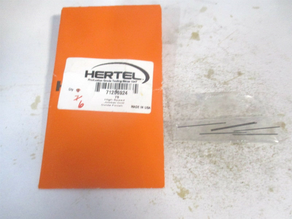 (71206924) #75 1/4" x 1" OAL 118° High Speed Steel RH Jobber Drill - Pack of 6