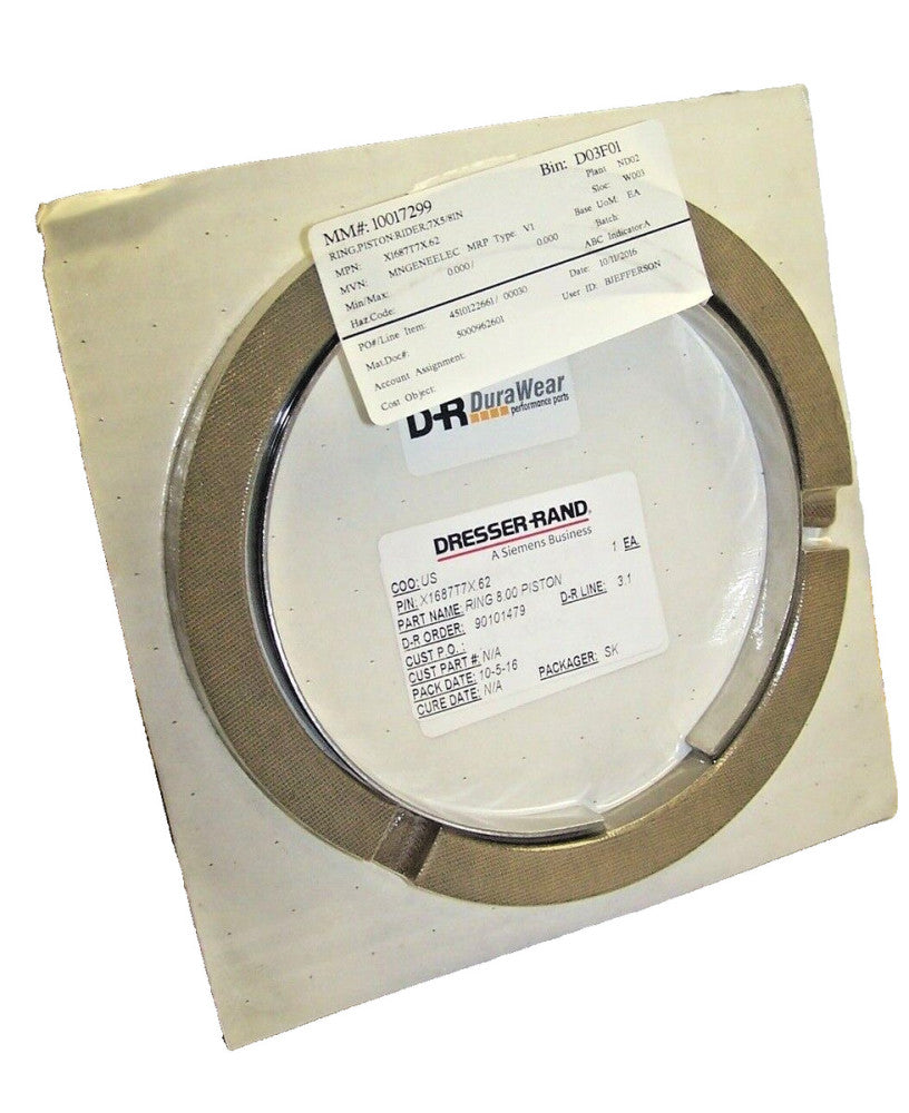 NEW DRESSER RAND / SIEMENS DURA WEAR 7-5/8" PISTON RING  X1687T7X.62
