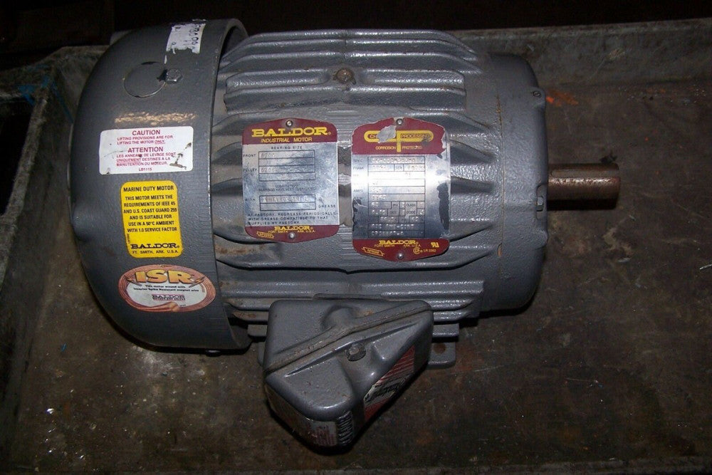 BALDOR 2 HP ELECTRIC AC MOTOR 460 VAC 1160 RPM 134T FRAME 3 PHASE 06H001W383H1