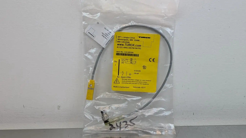 Turck S161309506 Inductive Sensor BI2-Q5.5-AP6X-0.3-PSW3M-P7X2 2mm