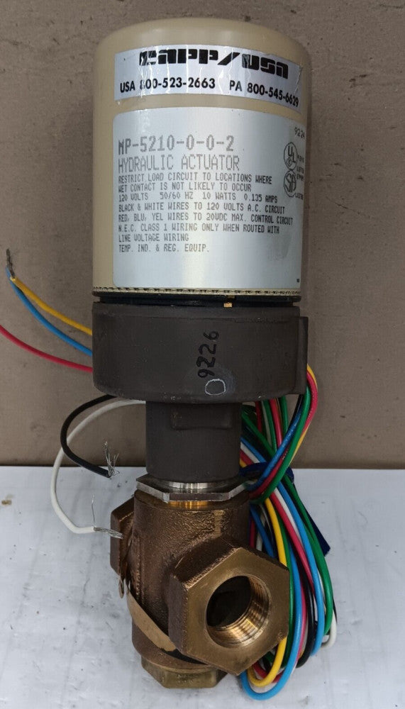 NEW CAPP USA / BARBER COLMAN MP-5210-0-0-2 HYDRAULIC ACTUATOR 3/4" NPT 120V