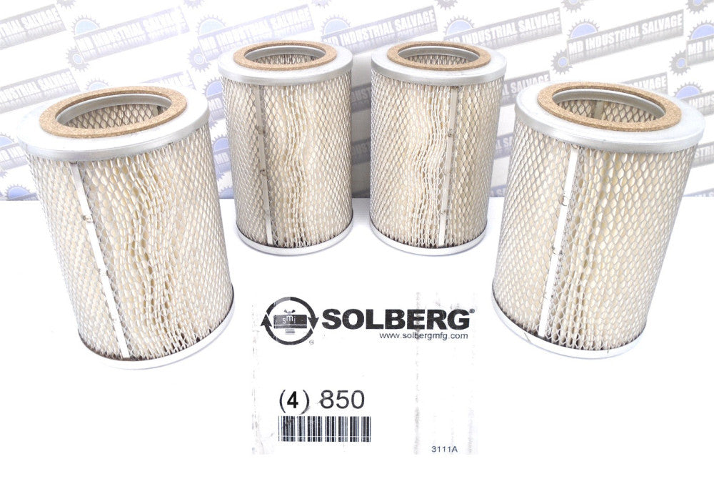 (4 Pcs.) - SOLEBERG - 850 - 2 Micron INLET FILTER 290 SCFM - 8.68 x 5.88 (4-NEW)