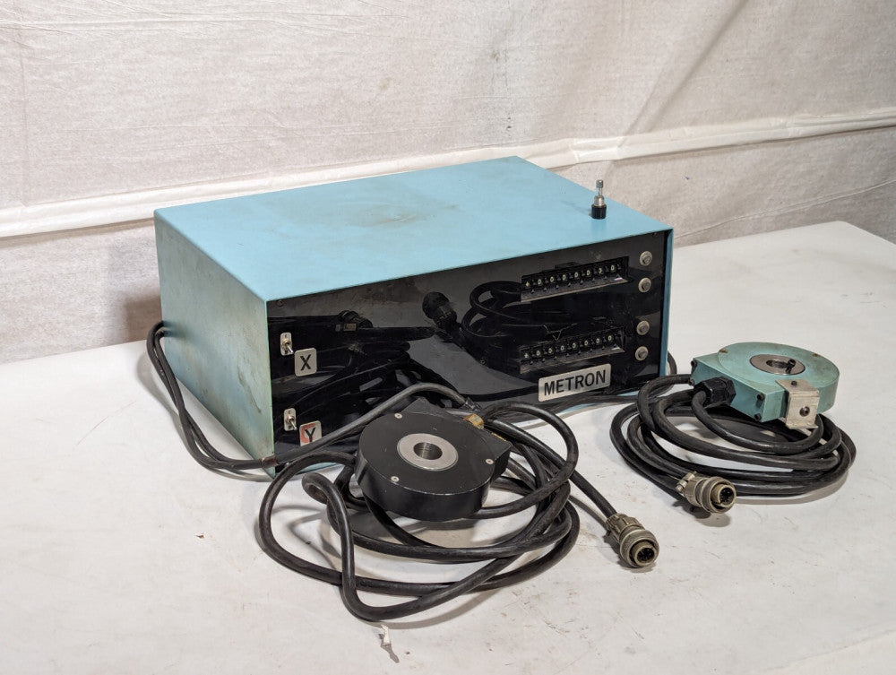 Metron X-Y Bi-directional X and Y Axis Analog Counter with Measurement Probes
