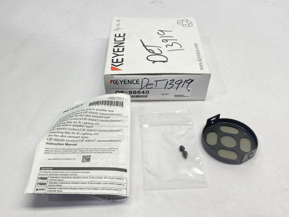 Keyence OP-88640 Vision Sensor Polarizing Filter