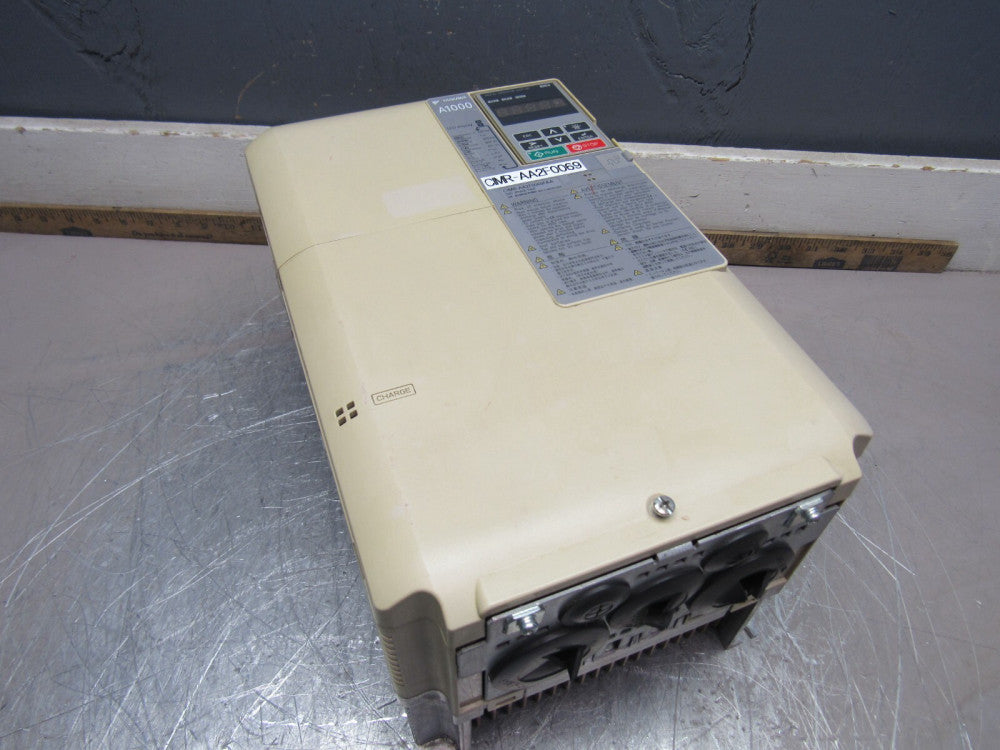 YASKAWA A1000 INVERTER CIMR-AA2F0069FAA REV-A 200V 15KW XLNT USED TAKEOUT !! M/O