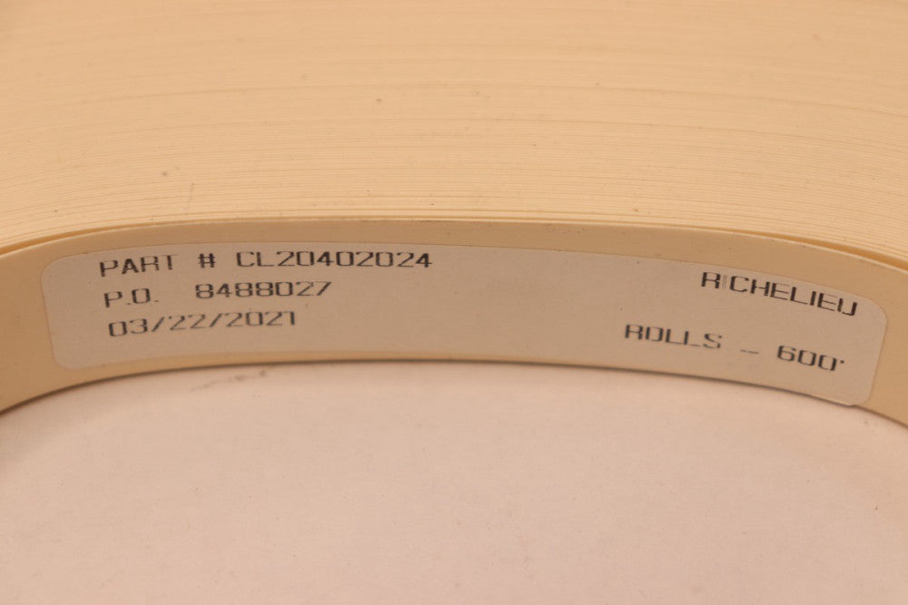 Edgebanding Type Thin Ivory 15/16" Width x 0.02" Thickness x 600 Ft CL20402024