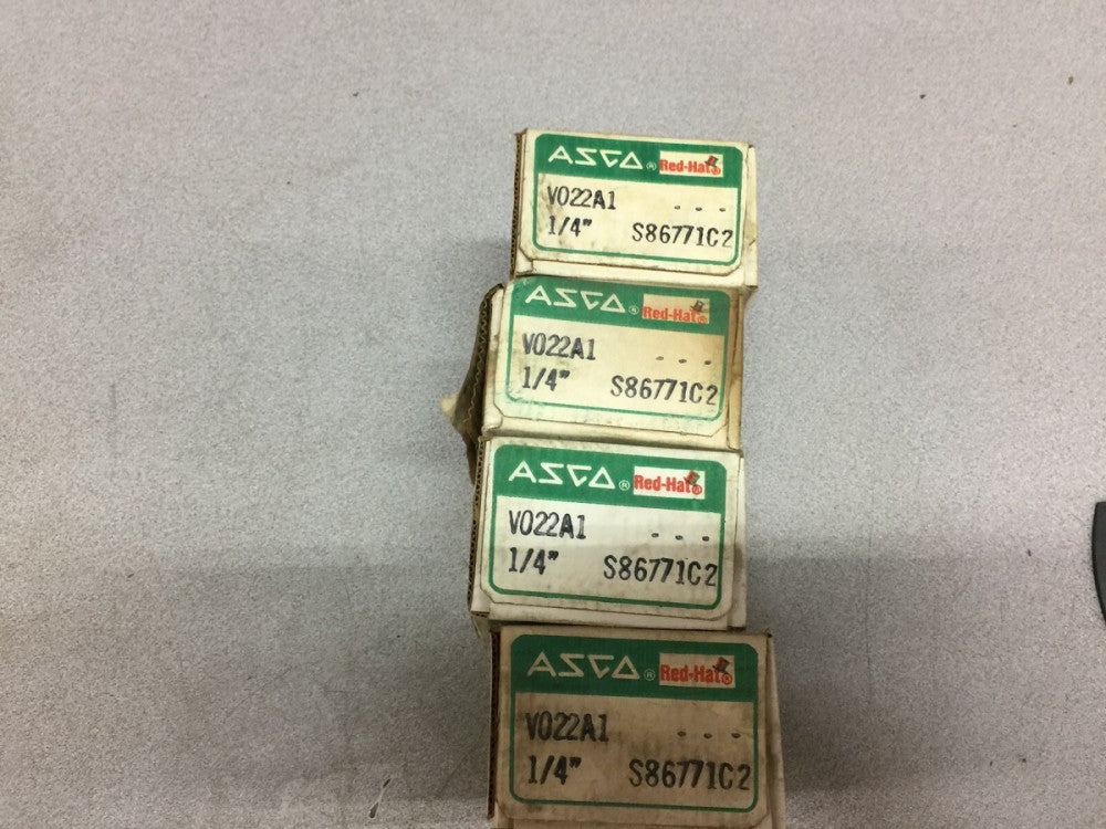 NEW IN BOX (LOT OF 4) ASCO 1/4" FLOW CONTROL VALVE V022A1