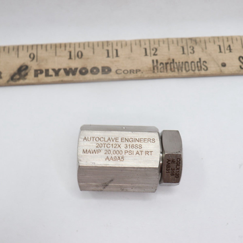 Autoclave Engineers Female Tube Cap Medium Pressure 20TC12X