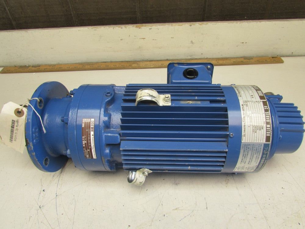 SUMITOMO 5.0AMP AC SERVO MOTOR FS271MTCT16 W/ CNVM-4105-SV-B-13 DRIVE NICE USED 