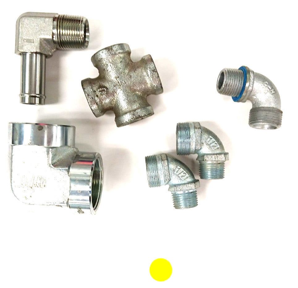 ASSORTED LOT PIPE FITTING / CONDUIT FITTINGS (LOT OF 6)