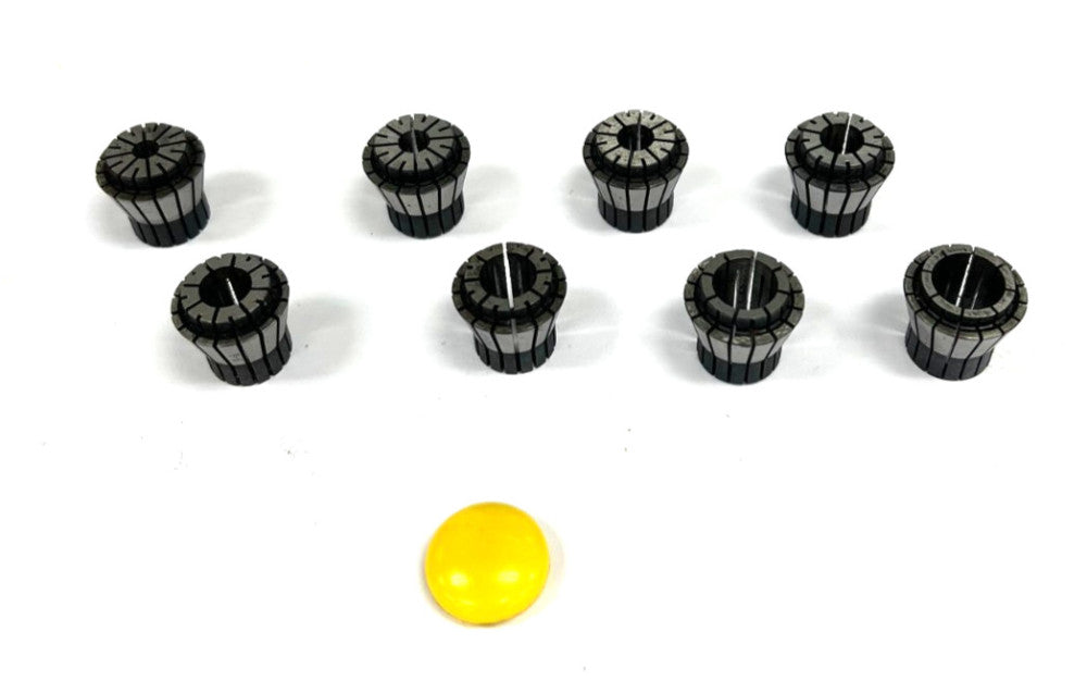 ASSORTMENT OF COLLETS 5-4 6-5 7-6 8-7 9-8 10-9 11-10 & 12-11  LOT OF 8