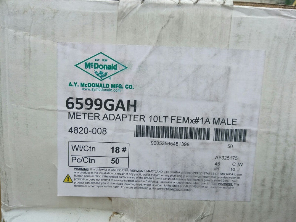 5 NEW METER ADAPTER 10LT 6599GAH