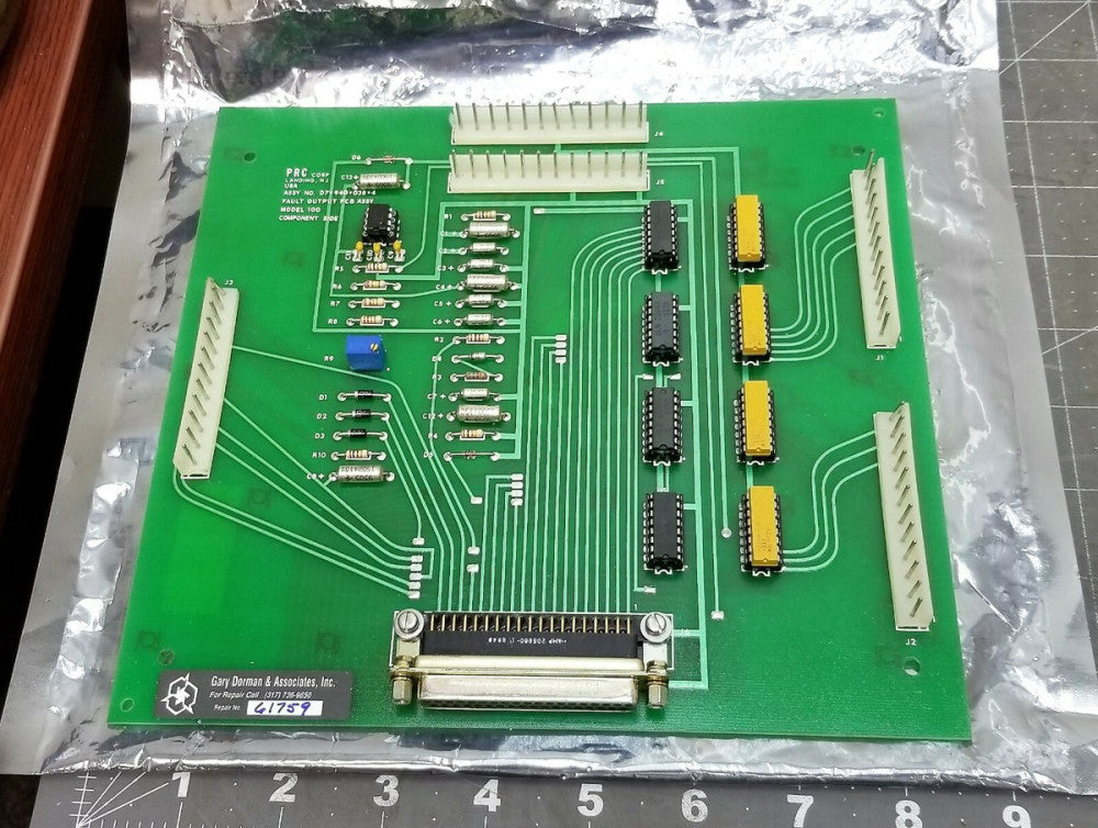 PRC CORP. FAULT OUTPUT PCB ASSY BOARD MODEL 100, D7-940-038-4 [D1S2] #23