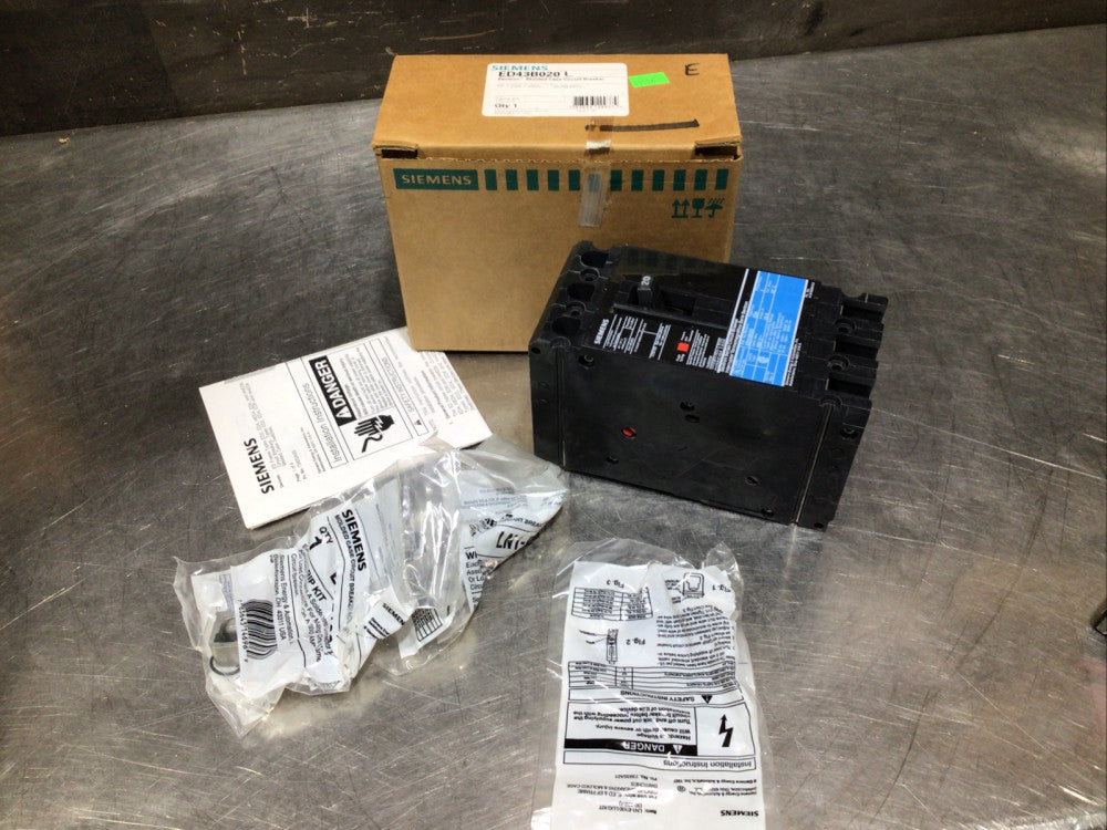 SIEMENS ED43B020L Sentron Molded Case Circuit Breaker NOS SURPLUS
