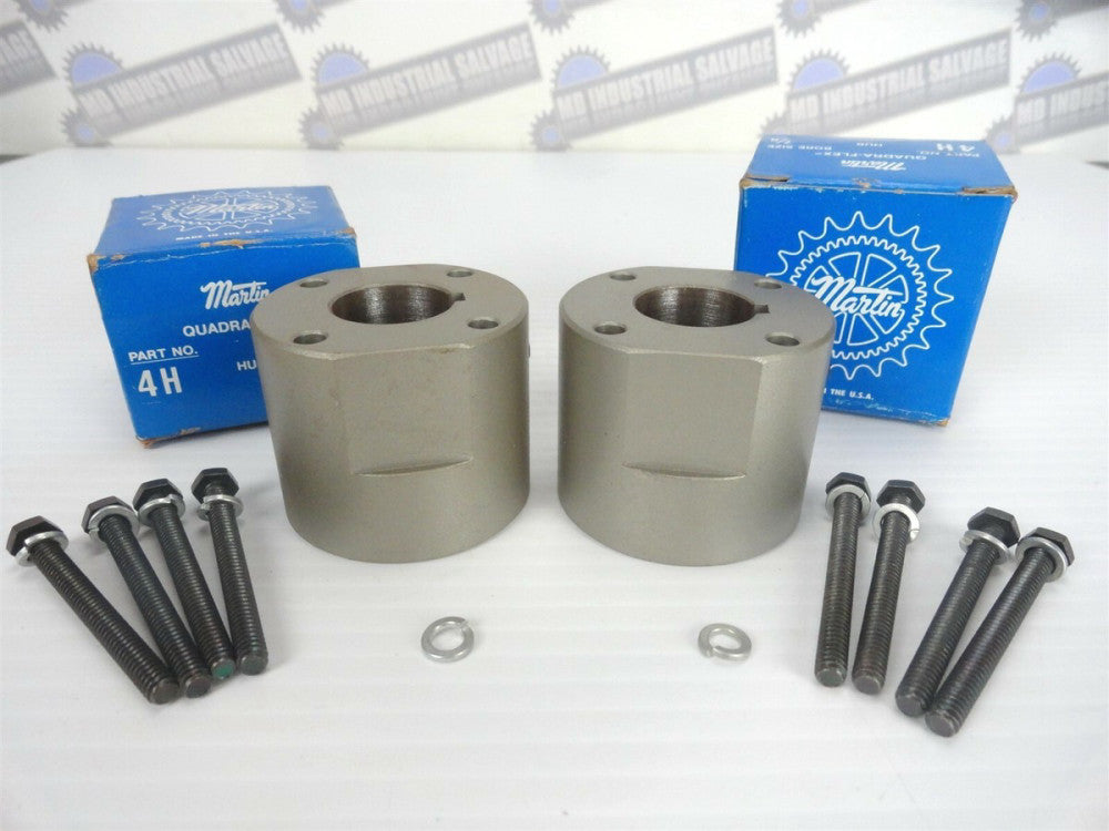 (LOT OF 2) MARTIN - 4H Quadra-Flex HUB - BORE SIZE: 7/8" (NEW in BOX)
