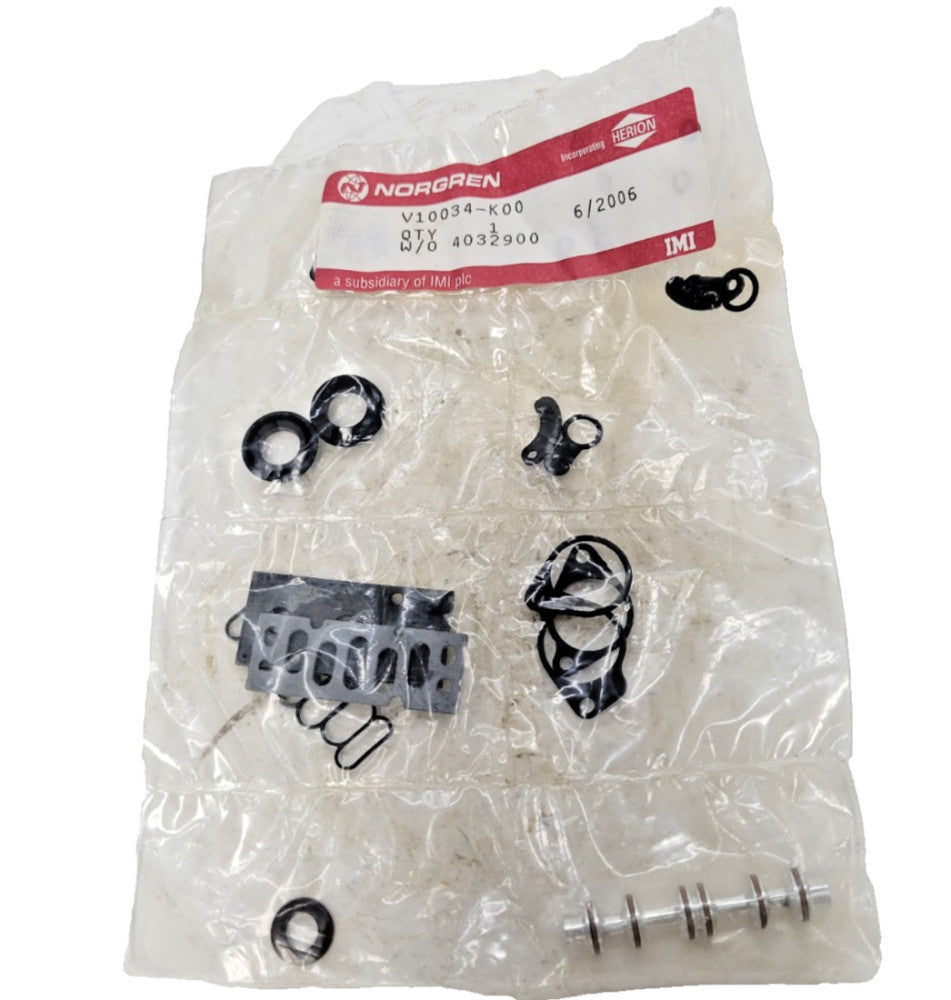 NORGREN NUGGET 40 VALVE REPAIR KIT V10034-K00 W/O 432900 6/2006