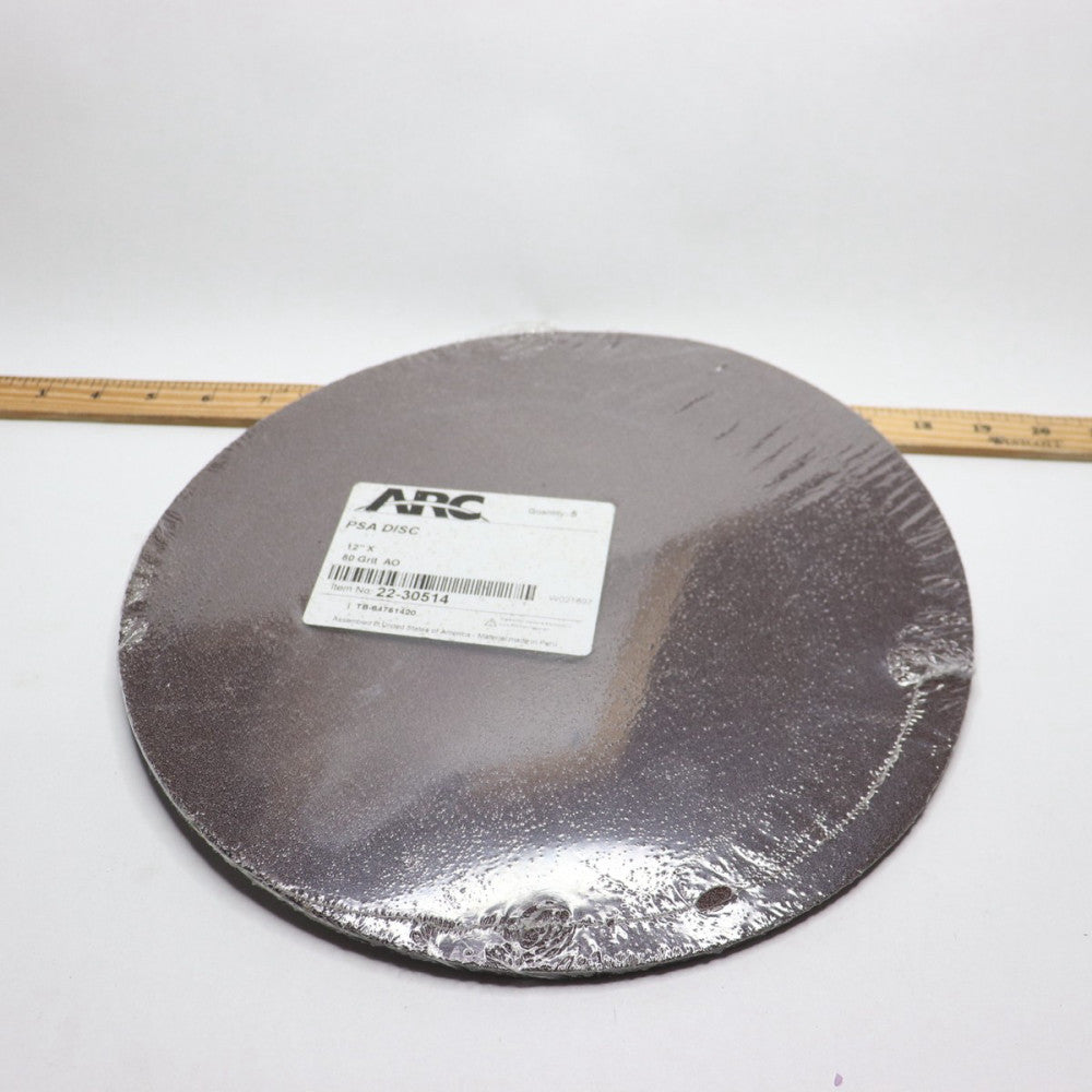 (5-Pk) Arc 80 Grit PSA Disc 12" 22-30514 