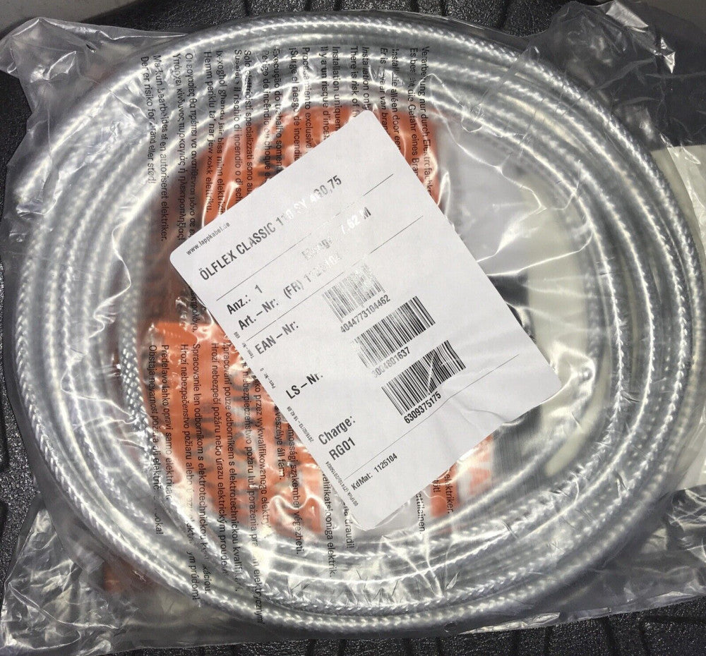 Lapp 1125104 OLFLEX Classic 110 SY 4G0,75 Steel Wire Braided Control Cable 25'L