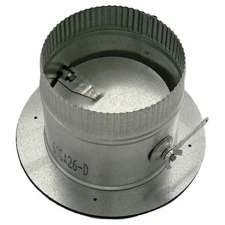 Greenseam Gr6pocr12ga24d Duct Collar W/Damper, 14 In 6 In H
