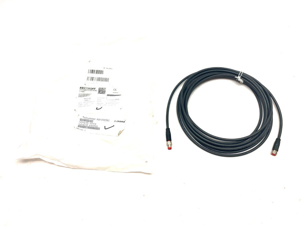 Beckhoff ZK2020-3132-0050 Double Ended Power Cable M8 4-Pin 5m Length 017948