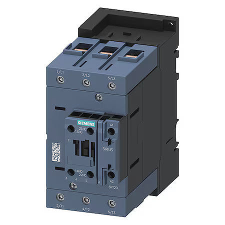 Siemens 3Rt20461ap60 Iec Magnetic Contactor, 1Nc/1No, 220V-240V Ac, 3 P,