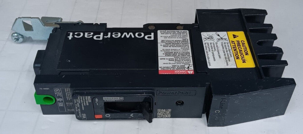 SQUARE D POWERPACT 20 AMP I-LINE CIRCUIT BREAKER C-Ø 240/277 VAC 1P BGA140205