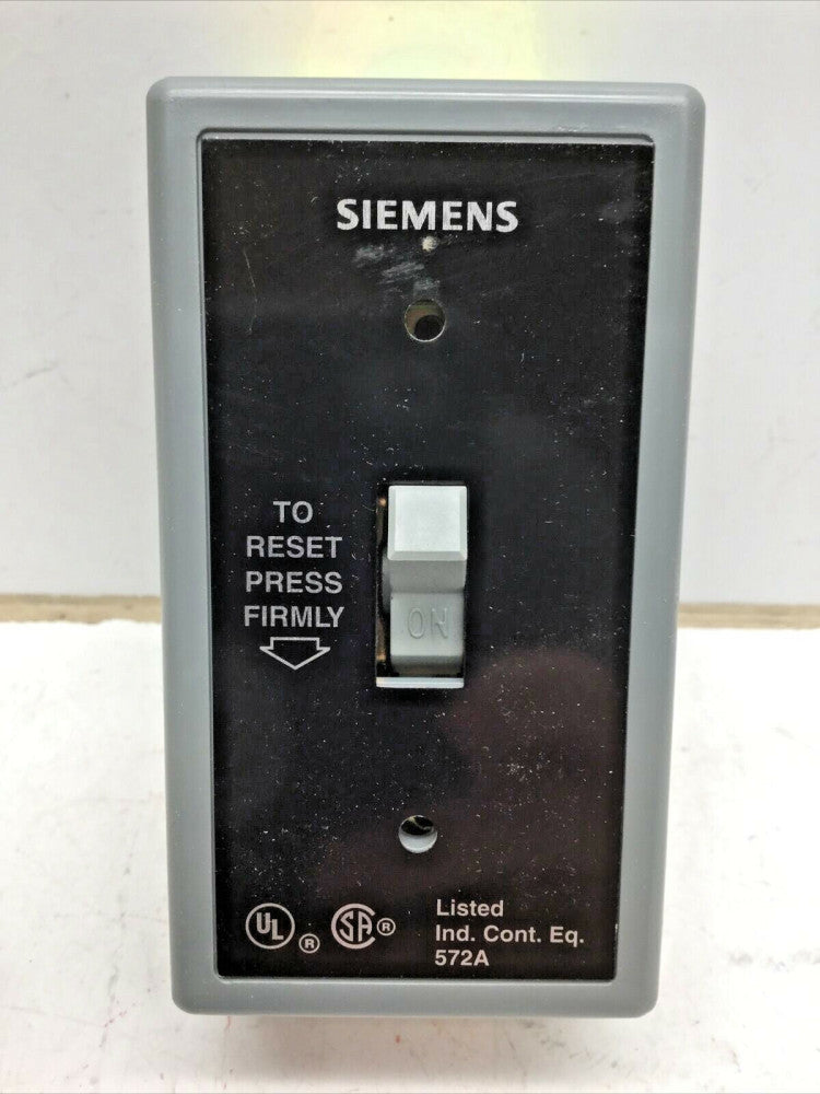 SIEMENS SMF FG1 Manual Motor Starter, 1P Toggle, 277VAC 1HP, 230VDC .75HP