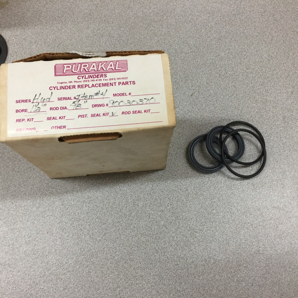 NEW IN BOX PURAKAL PISTON CYLINDER SEAL KIT 1.5" BORE 5/8" ROD DIAM.