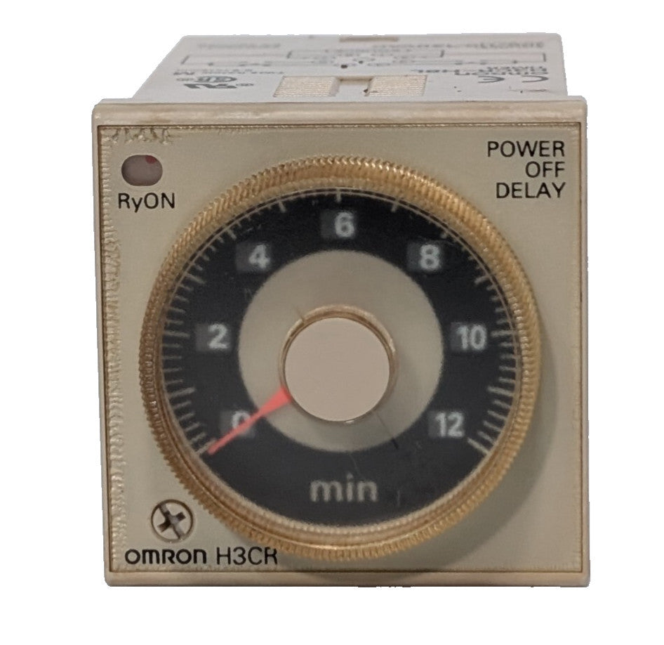Omron Corp. H3CR-H8L Timer Relay, 0.06-12 Minutes, 100-120VAC, Made in Japan