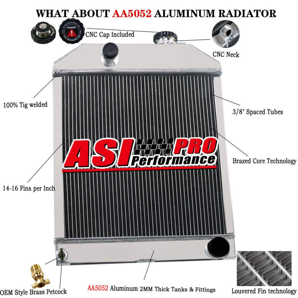Tractor Radiator For Ford/New Holland 5000 5100, 5200 5600, 6600 7000 83916415