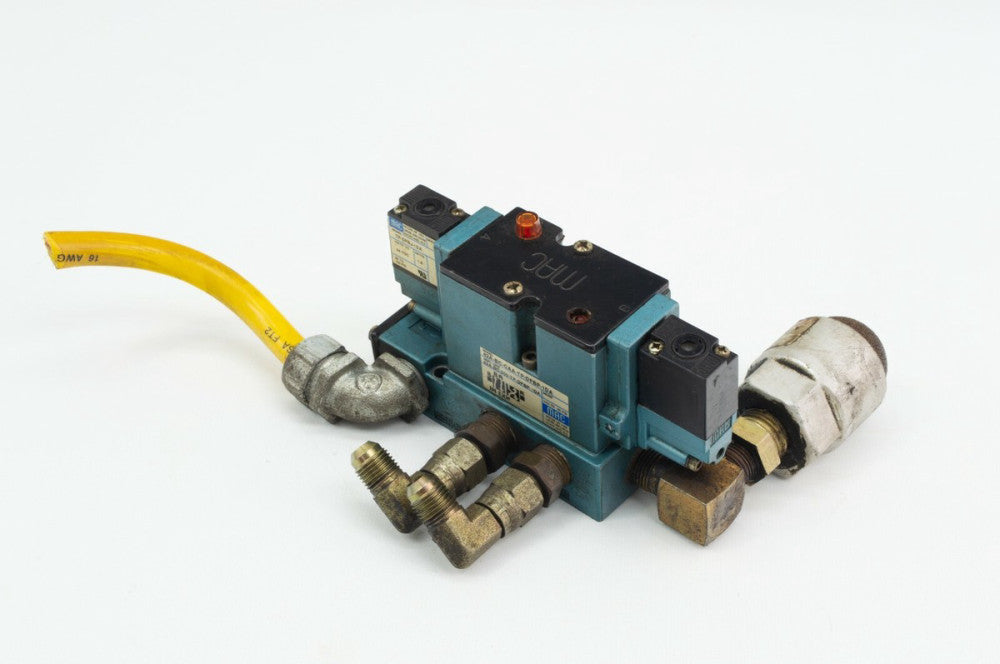 Mac Pilot Control Valve 82A-BC-CAA-TP-DFBP-1DA Pneumatic Bank 120 VAC Coil