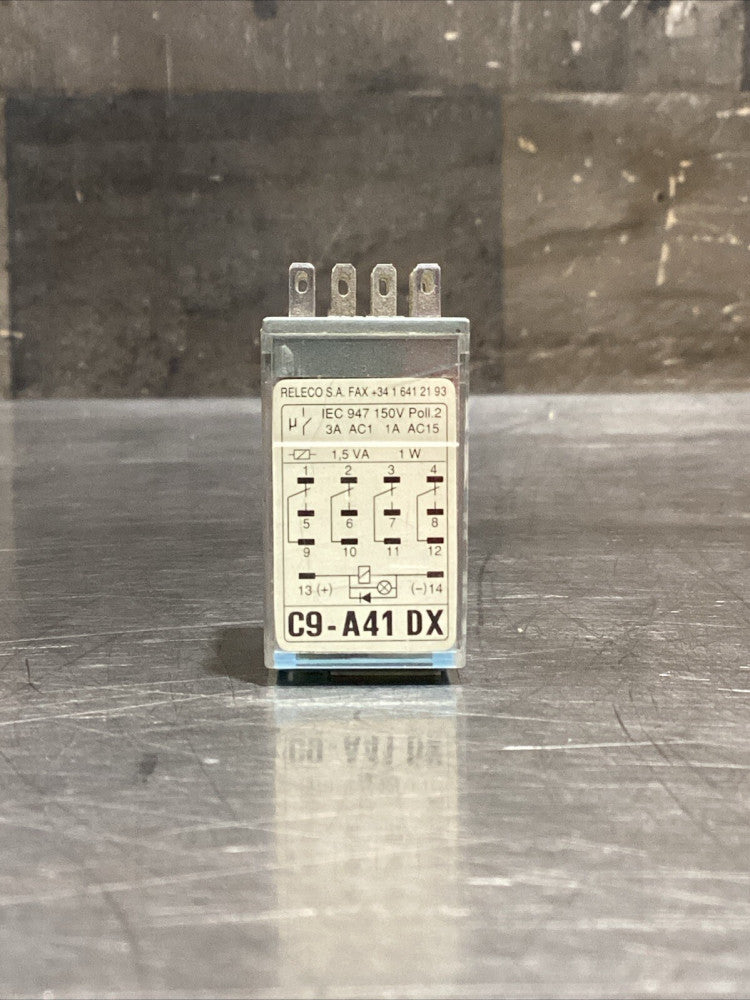 RELECO C9-A41 DX SERIES QR-C CONTROL RELAY  Nos Surplus