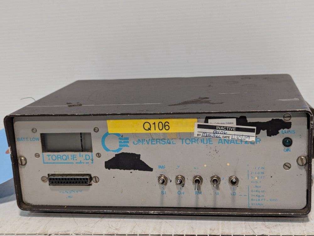 Crane Electronics Universal Torque Analyzer, digital, working