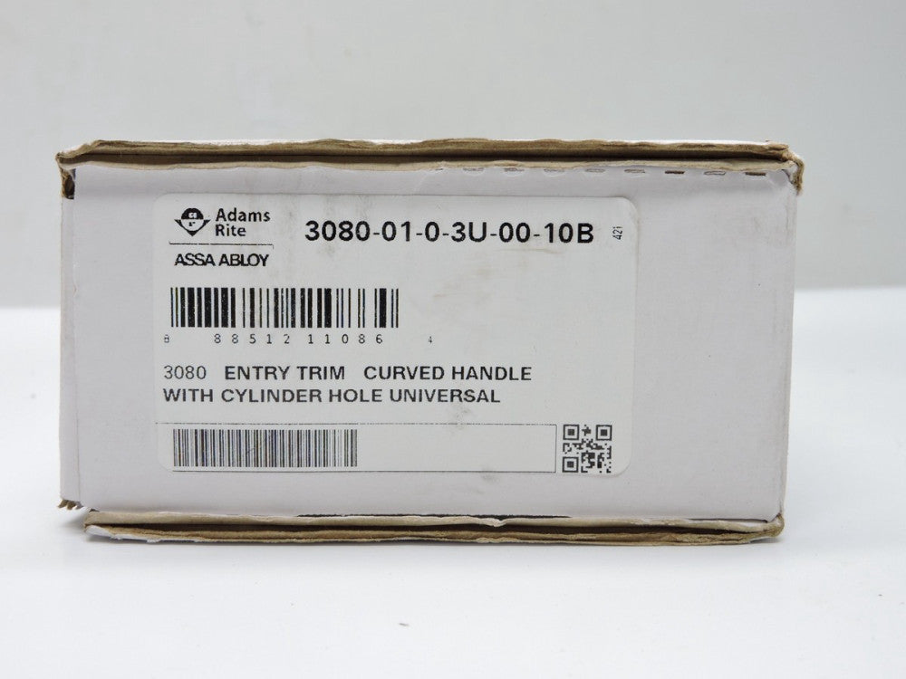Adams Rite 3080-01-0-3U-00-10B Entry Trim Curved Handle w/Cylinder Hole NEW!