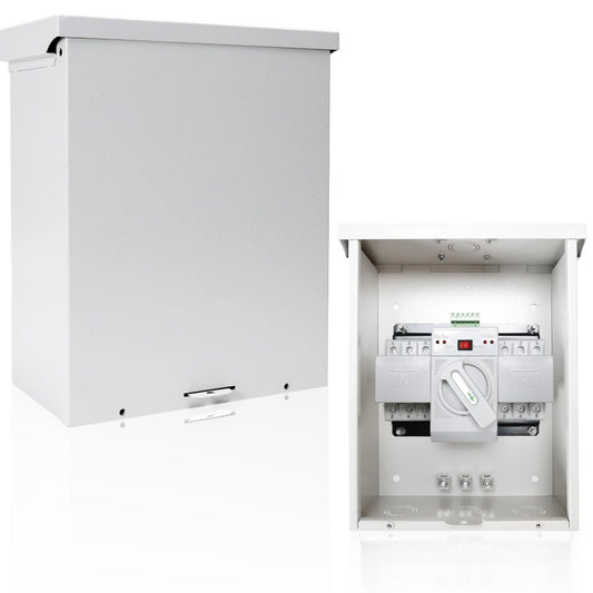 100 Amp 3P Dual Power Generator Automatic Transfer Switch, 120/240V Heavy Dut...