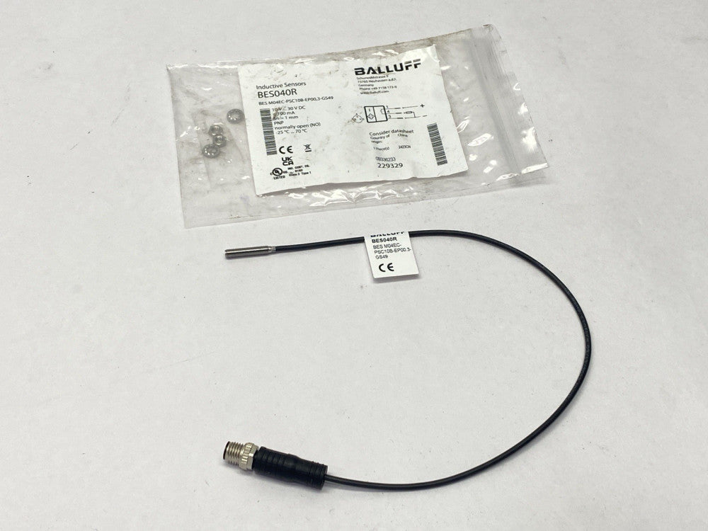 Balluff BES040R Inductive Proximity Sensor 10-30VDC BES M04EC-PSC10B-EP00,3-GS49