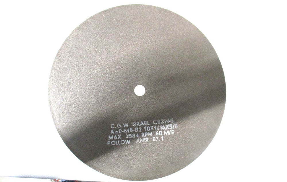 CGW (C02940) 10 x 1/16 x 5/8 06 Grit 4584 RPM A/O Cut-Off Grinding Wheel - 5 QTY
