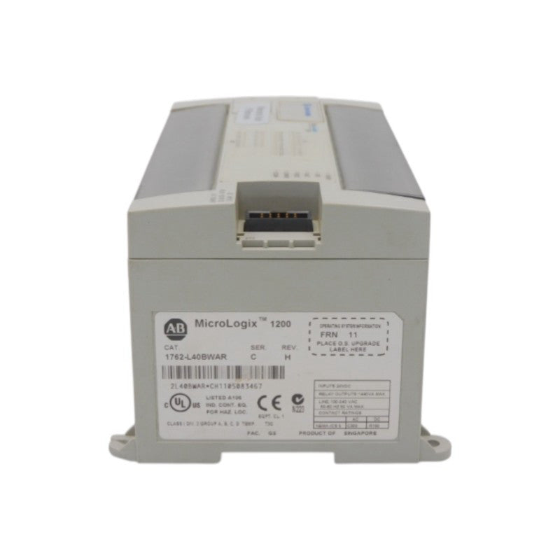 ALLEN BRADLEY 1762-L40BWAR SER. C F/W 11 REV. H 100-240VAC UNMP