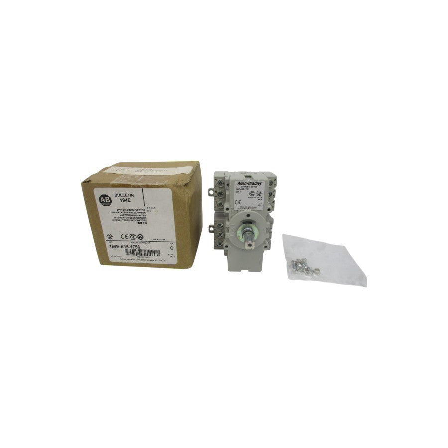 ALLEN BRADLEY 194E-A16-1756 SER. C 600VAC 16A (BR/WH) NSMP