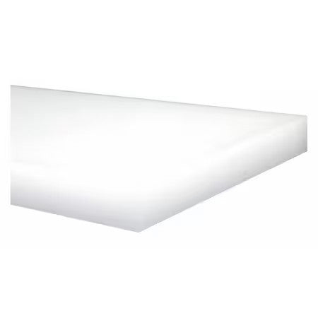 Zoro Select 1Yzu9 Off-White Ldpe Sheet Stock 12" L X 12" W X 0.500" Thick