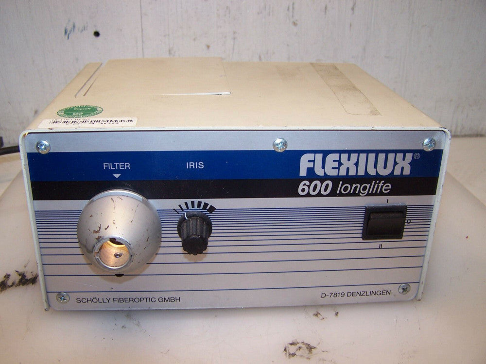 SCHOLLY FIBEROPTIC LIGHT SOURCE FLEXILUX 600 LONGLIFE D-7819  TYPE 600LL 