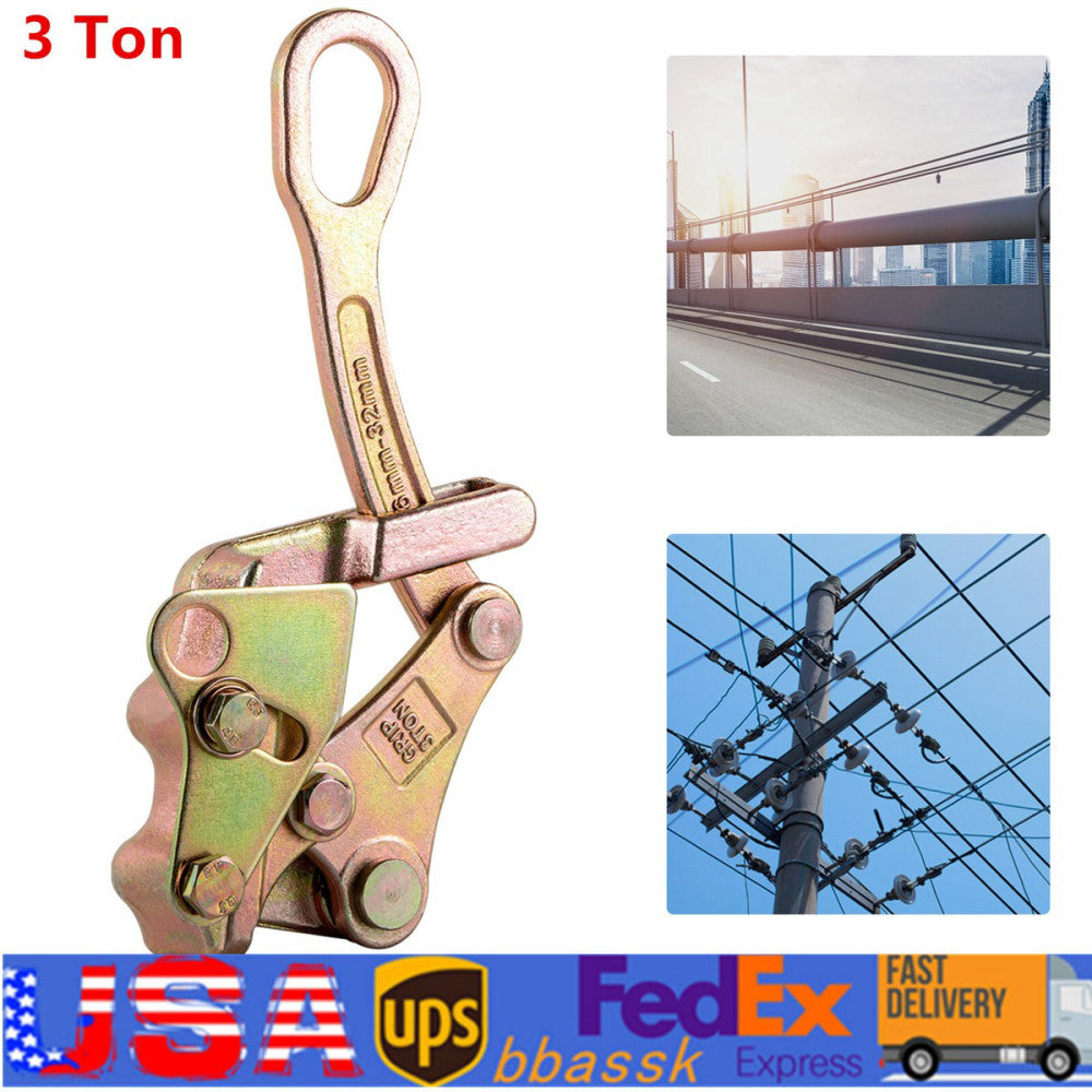 3 Ton Multifunctional Cable Wire Rope Haven Grip Hand Pulling Puller Alloy Steel