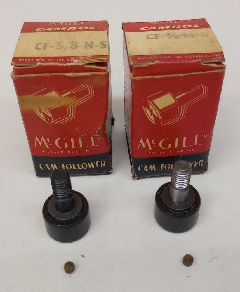 McGill CF-5/8-N-S Cam Follower 5/8" Roller OD 0.4063 in Roller Width (Pack of 2)
