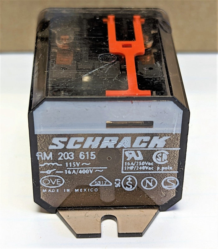 TYCO / SCHRACK RELAY DPDT 16A 115VAC RoHS NON-LATCHING RM203615 [A5S4]