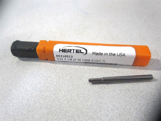 (89318513) 3/32" x 9/32" x 1/8" x 1-1/2" Solid Carbide 2 Flute Square End Mill