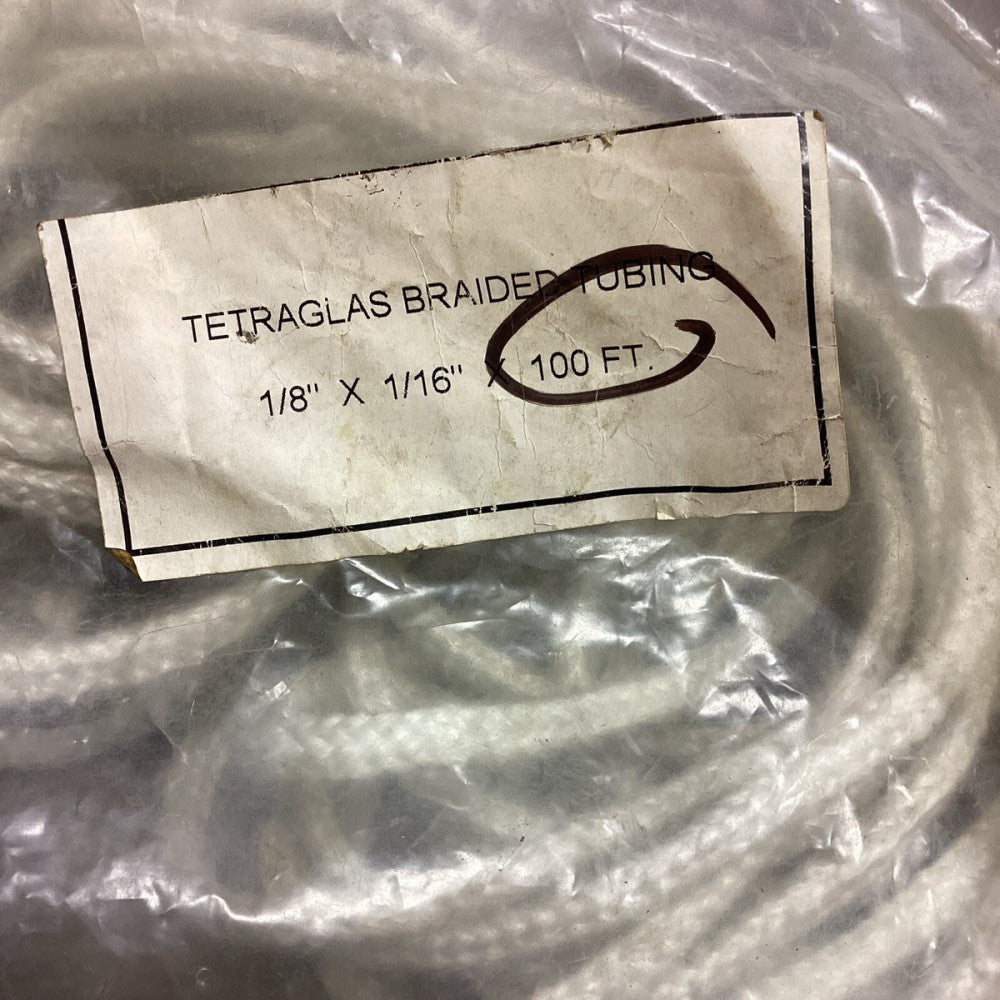 Tetraglas Braided Tubing 1/8”OD  x  1/16"ID x  37ft.