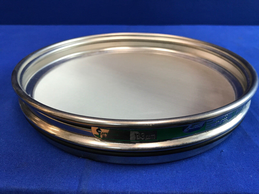 Endecotts 63um Air Jet Sieve Stainless Frame & Mesh Half Height 8"Dia, BS410-1
